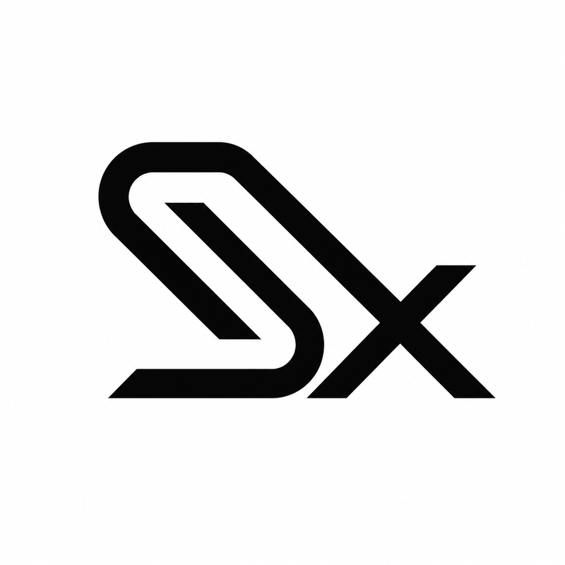 The SNDBX monogram in ink on paper